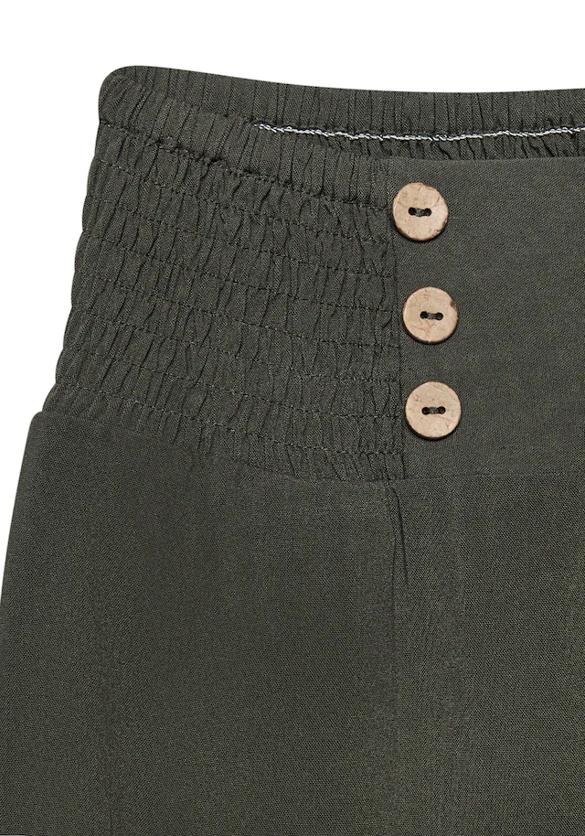LASCANA Palazzohose »mit weitem Bein und Zierknöpfen« mit Taschen, luftige Sommerhose aus Webware, Wide-Leg