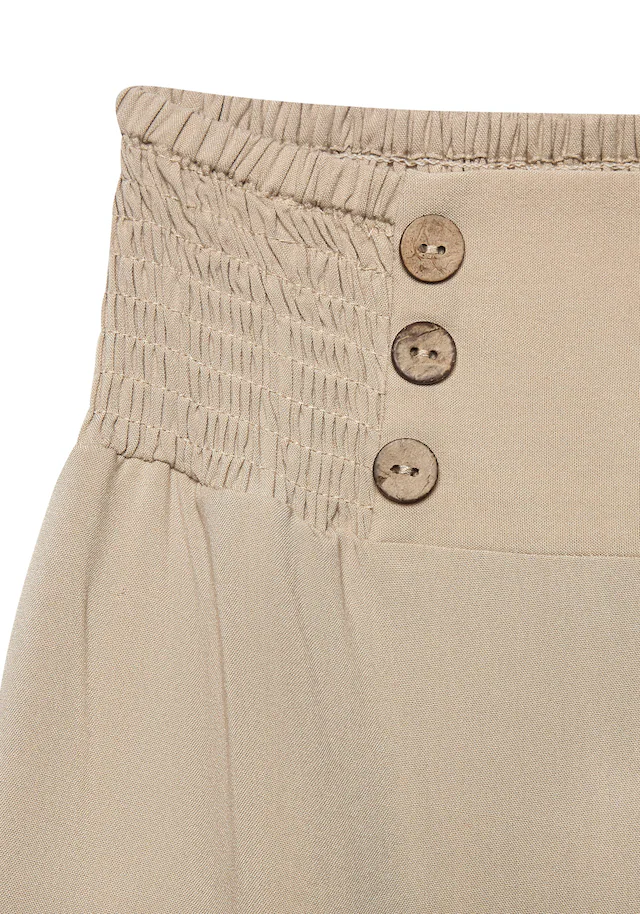 LASCANA Palazzohose »mit weitem Bein und Zierknöpfen« mit Taschen, luftige Sommerhose aus Webware, Wide-Leg