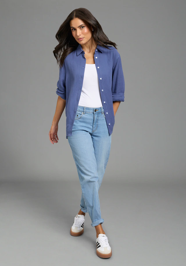 Laura Scott Longbluse in Musselin-Qualität