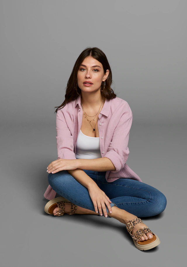 Laura Scott Longbluse in Musselin-Qualität