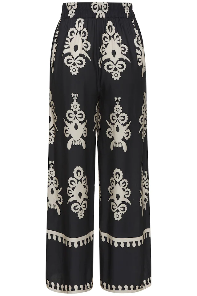 LASCANA Palazzohose »mit Ethno-Print und weitem, luftigem Bein« leichte Sommerhose aus Webware