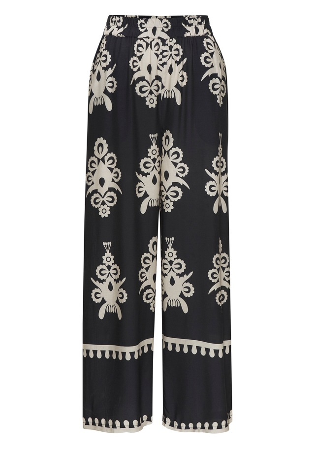 LASCANA Palazzohose »mit Ethno-Print und weitem, luftigem Bein« leichte Sommerhose aus Webware