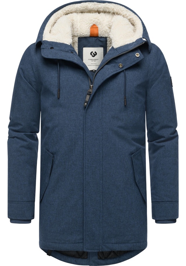 Ragwear Kurzmantel »Mr Smithem YOUMODO« wasserdichte lange Herren Winterjacke mit Kapuze