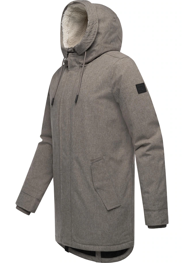 Ragwear Kurzmantel »Mr Smithem YOUMODO« wasserdichte lange Herren Winterjacke mit Kapuze