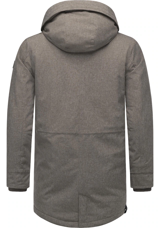 Ragwear Kurzmantel »Mr Smithem YOUMODO« wasserdichte lange Herren Winterjacke mit Kapuze