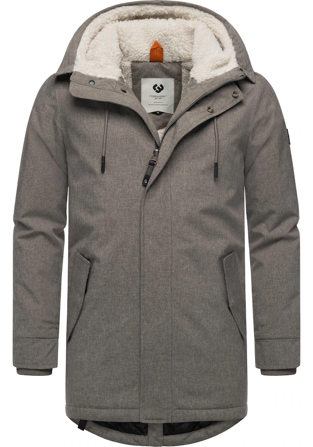 Ragwear Kurzmantel »Mr Smithem YOUMODO« wasserdichte lange Herren Winterjacke mit Kapuze