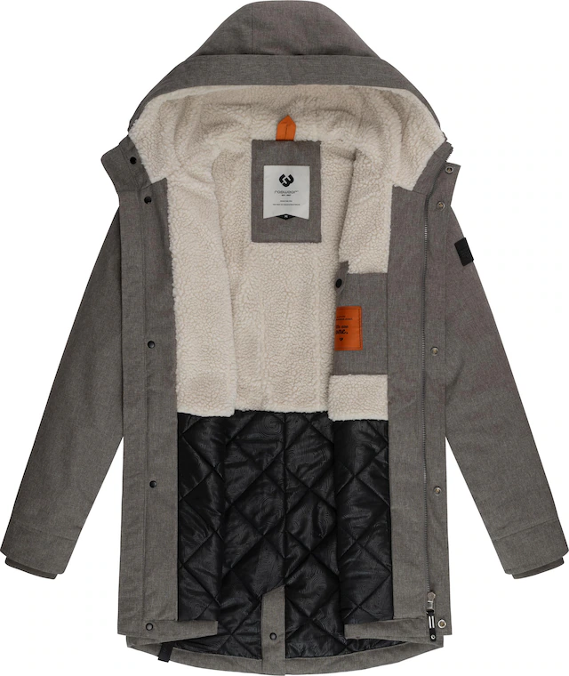 Ragwear Kurzmantel »Mr Smithem YOUMODO« wasserdichte lange Herren Winterjacke mit Kapuze