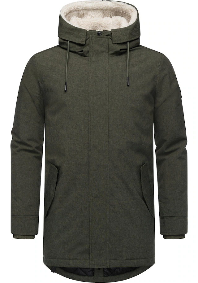 Ragwear Kurzmantel »Mr Smithem YOUMODO« wasserdichte lange Herren Winterjacke mit Kapuze