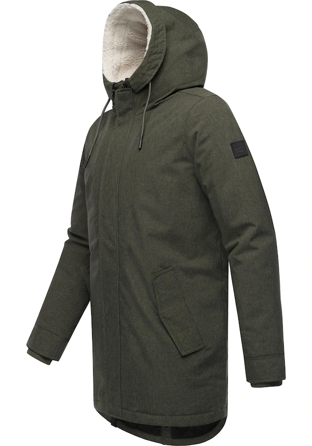 Ragwear Kurzmantel »Mr Smithem YOUMODO« wasserdichte lange Herren Winterjacke mit Kapuze