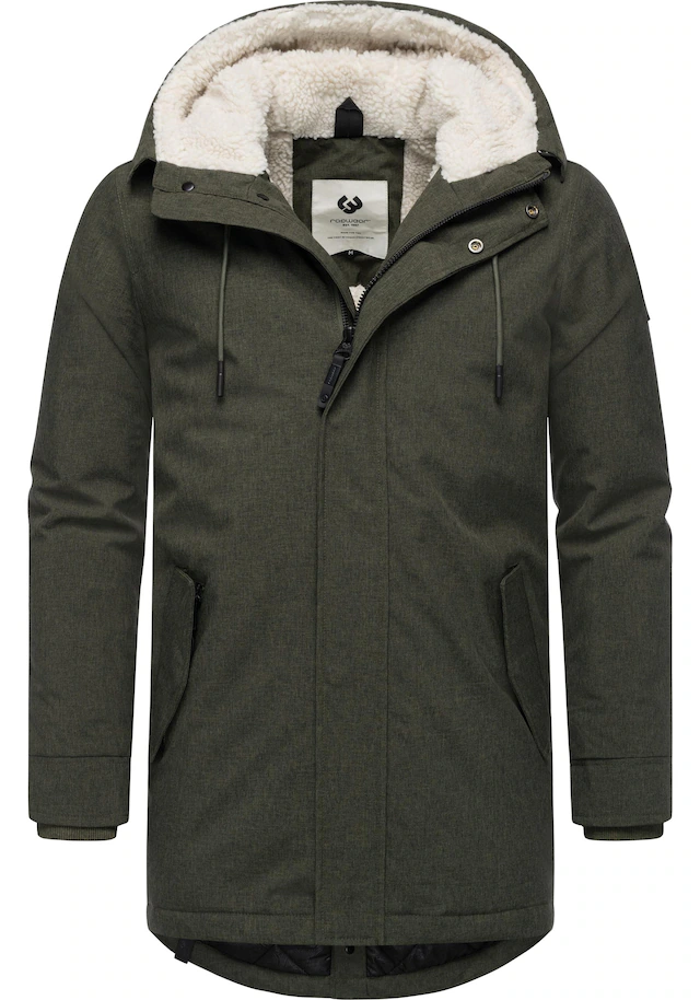 Ragwear Kurzmantel »Mr Smithem YOUMODO« wasserdichte lange Herren Winterjacke mit Kapuze