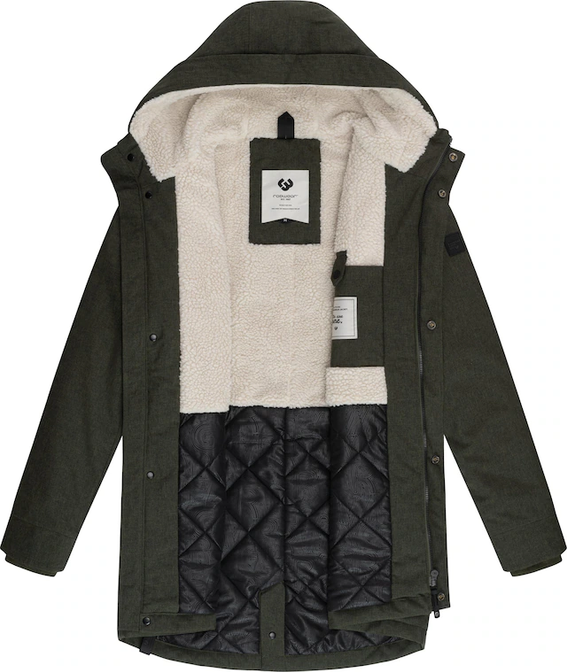 Ragwear Kurzmantel »Mr Smithem YOUMODO« wasserdichte lange Herren Winterjacke mit Kapuze