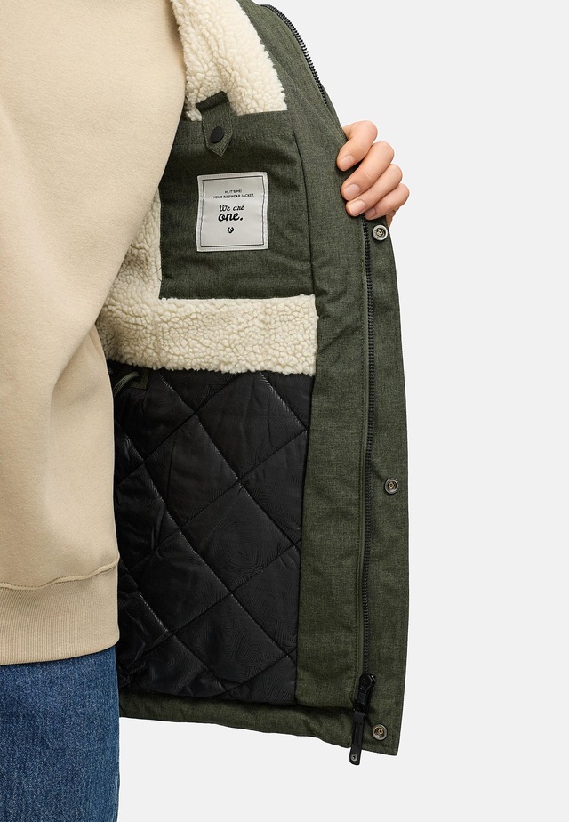 Ragwear Kurzmantel »Mr Smithem YOUMODO« wasserdichte lange Herren Winterjacke mit Kapuze