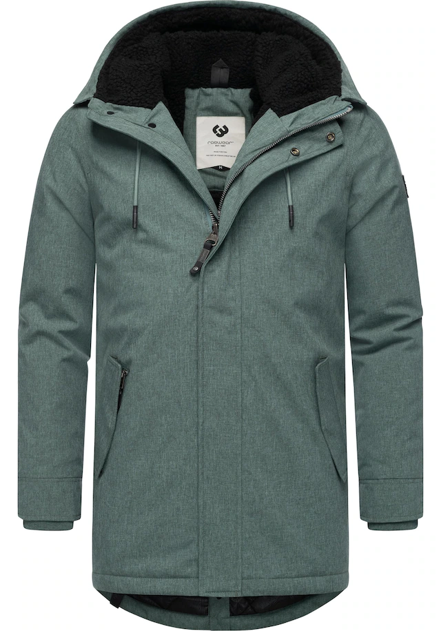 Ragwear Kurzmantel »Mr Smithem YOUMODO« wasserdichte lange Herren Winterjacke mit Kapuze
