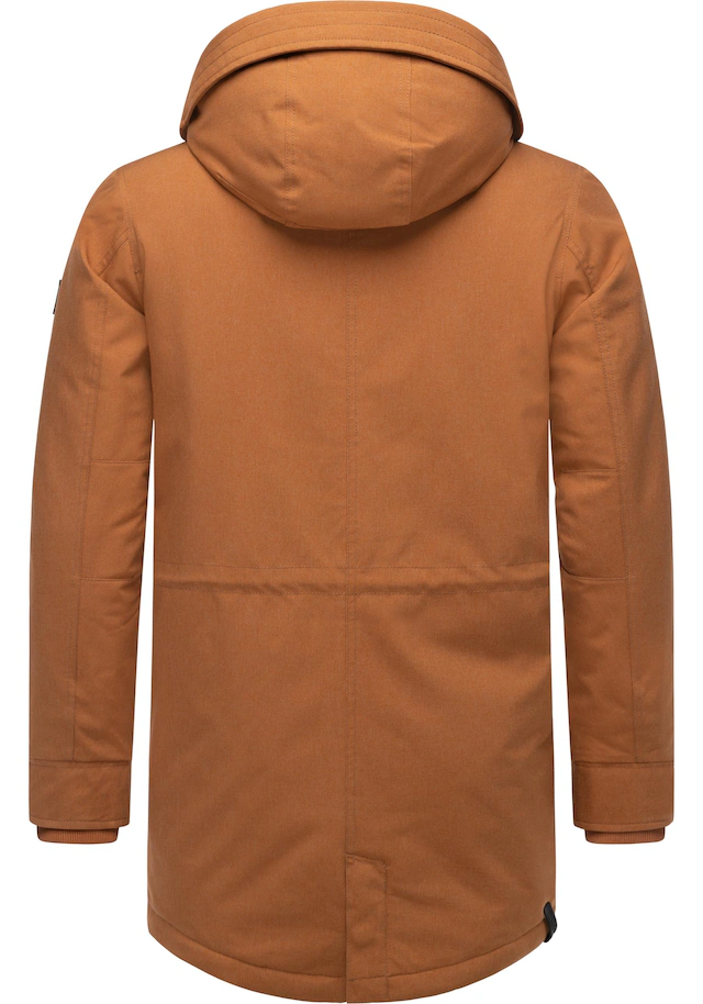 Ragwear Kurzmantel »Mr Smithem YOUMODO« wasserdichte lange Herren Winterjacke mit Kapuze