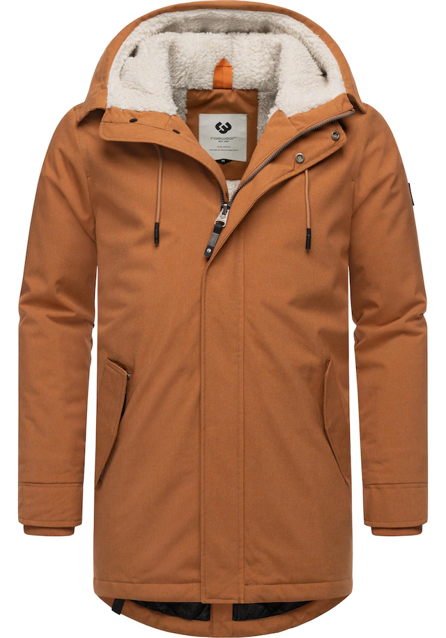 Ragwear Kurzmantel »Mr Smithem YOUMODO« wasserdichte lange Herren Winterjacke mit Kapuze