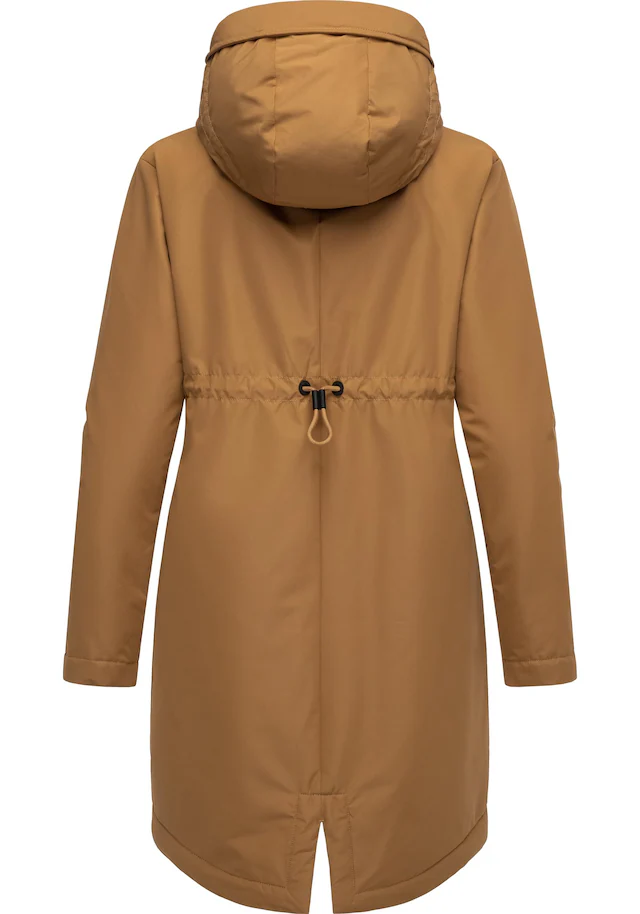 Ragwear Kurzmantel »Holstic« Wasserdichter Damen Wintermantel mit Kunstfell am Kragen