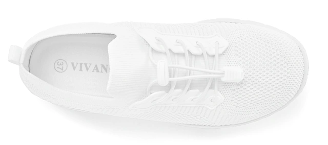 Vivance by Lascana Sneaker »Halbschuh, Freizeitschuh, Slip-On-Sneaker, Sommer Sneaker,« mit Kordelzug und elastischen Schnürbändern VEGAN