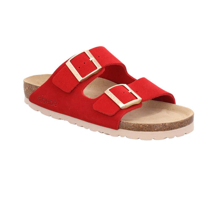 Rohde »SUNNYS N°12« Sommerschuh, Hausschuh, Zweischnaller, Strandschuh mit Softfußbett