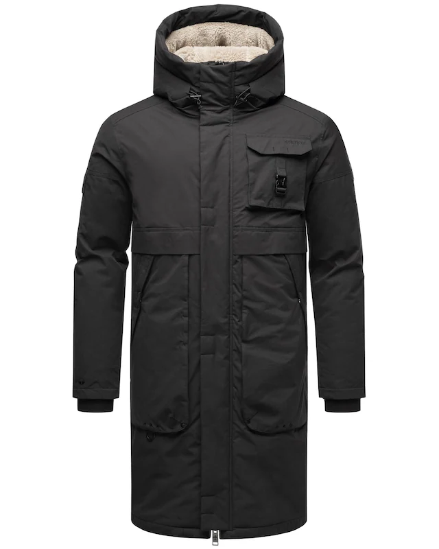 Stone Harbour Wintermantel »Cyriaan XX« Langer Herren Winterparka mit großen Eingrifftaschen