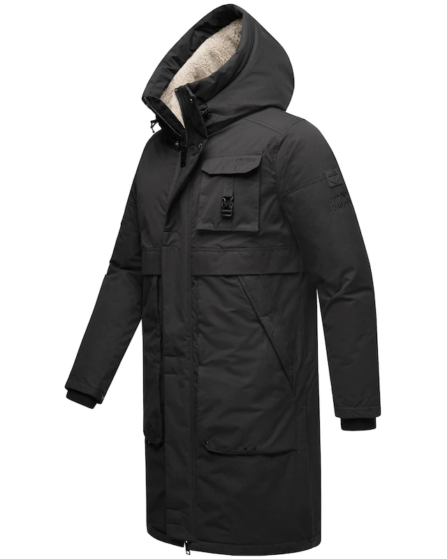 Stone Harbour Wintermantel »Cyriaan XX« Langer Herren Winterparka mit großen Eingrifftaschen