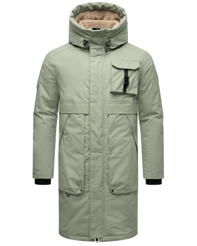 Stone Harbour Wintermantel »Cyriaan XX« Langer Herren Winterparka mit großen Eingrifftaschen