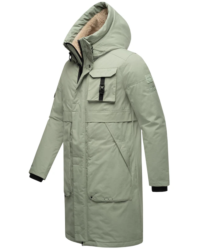 Stone Harbour Wintermantel »Cyriaan XX« Langer Herren Winterparka mit großen Eingrifftaschen