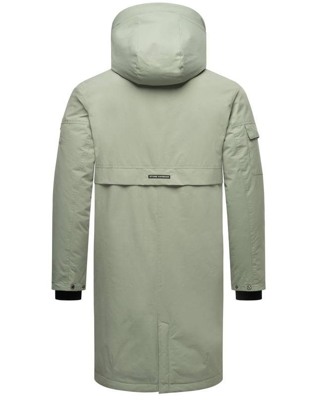 Stone Harbour Wintermantel »Cyriaan XX« Langer Herren Winterparka mit großen Eingrifftaschen