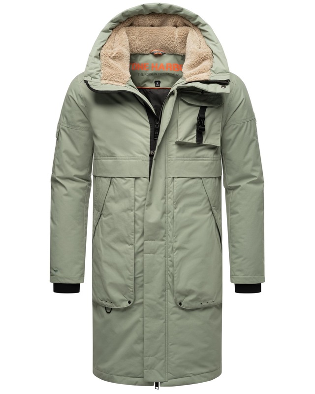 Stone Harbour Wintermantel »Cyriaan XX« Langer Herren Winterparka mit großen Eingrifftaschen