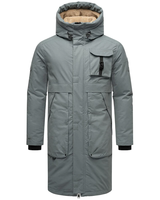 Stone Harbour Wintermantel »Cyriaan XX« Langer Herren Winterparka mit großen Eingrifftaschen