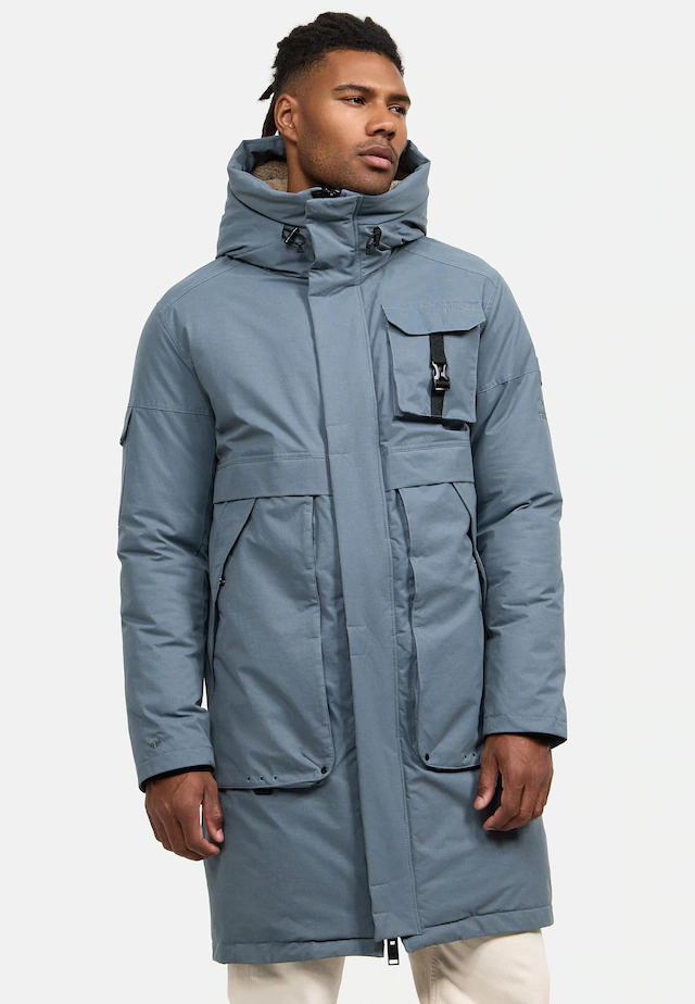 Stone Harbour Wintermantel »Cyriaan XX« Langer Herren Winterparka mit großen Eingrifftaschen