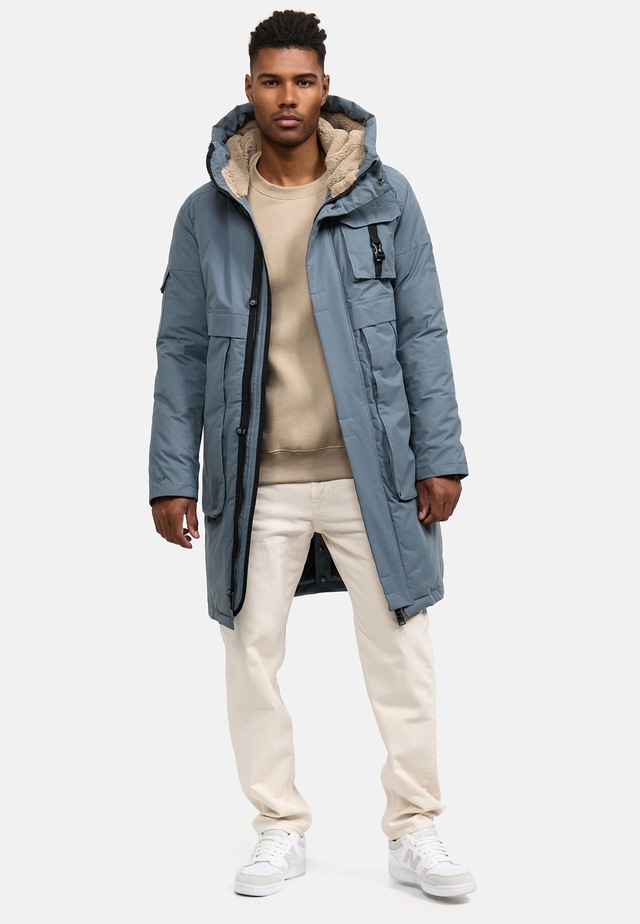 Stone Harbour Wintermantel »Cyriaan XX« Langer Herren Winterparka mit großen Eingrifftaschen