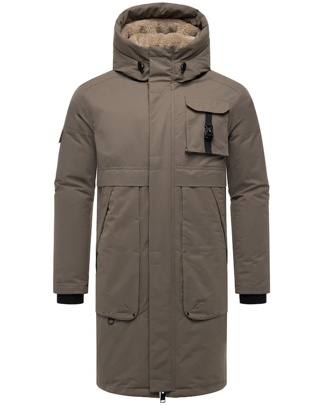 Stone Harbour Wintermantel »Cyriaan XX« Langer Herren Winterparka mit großen Eingrifftaschen