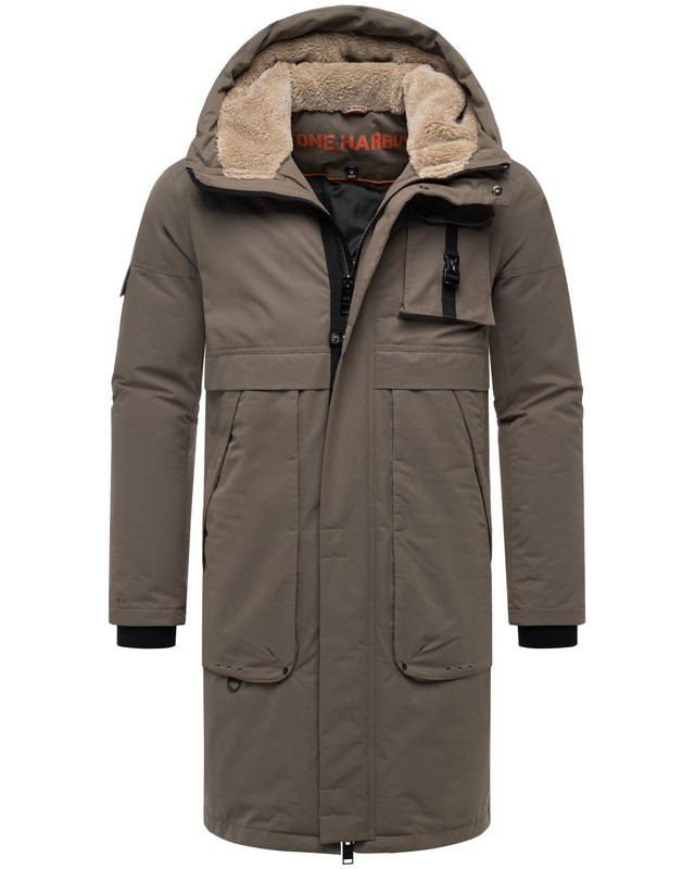Stone Harbour Wintermantel »Cyriaan XX« Langer Herren Winterparka mit großen Eingrifftaschen