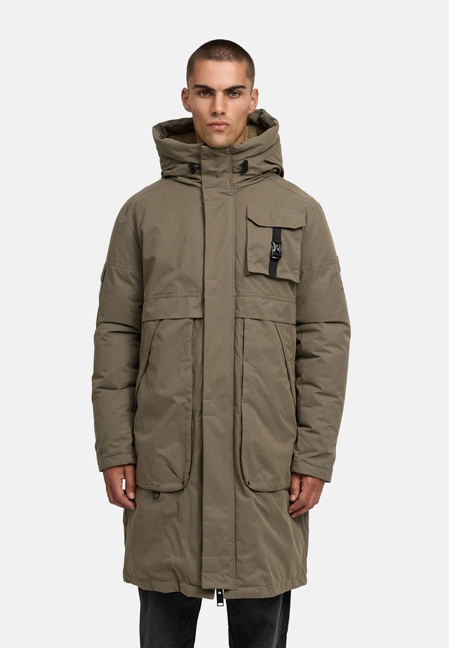 Stone Harbour Wintermantel »Cyriaan XX« Langer Herren Winterparka mit großen Eingrifftaschen