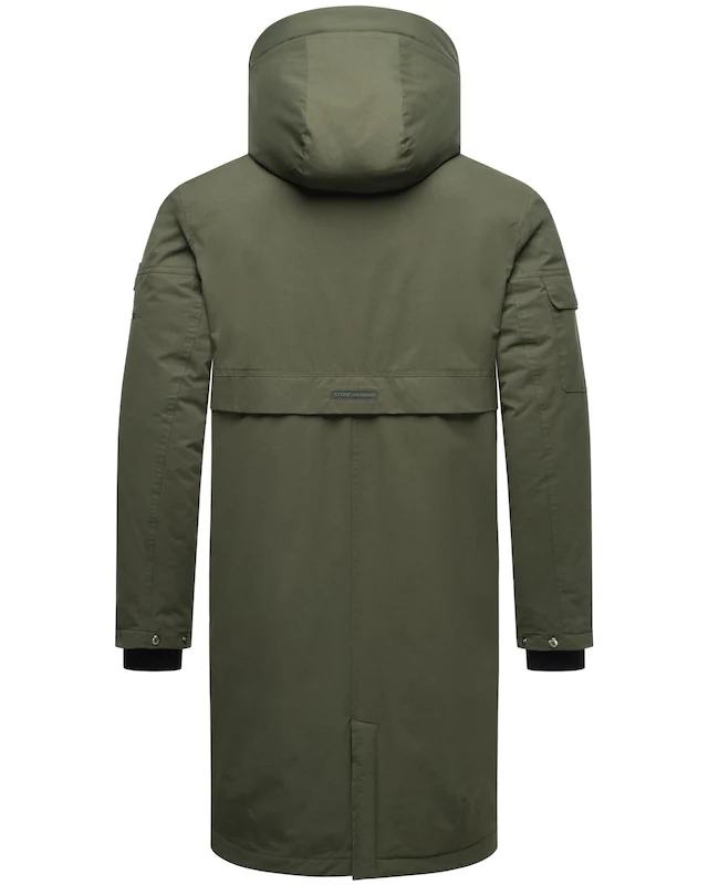 Stone Harbour Wintermantel »Cyriaan XX« Langer Herren Winterparka mit großen Eingrifftaschen
