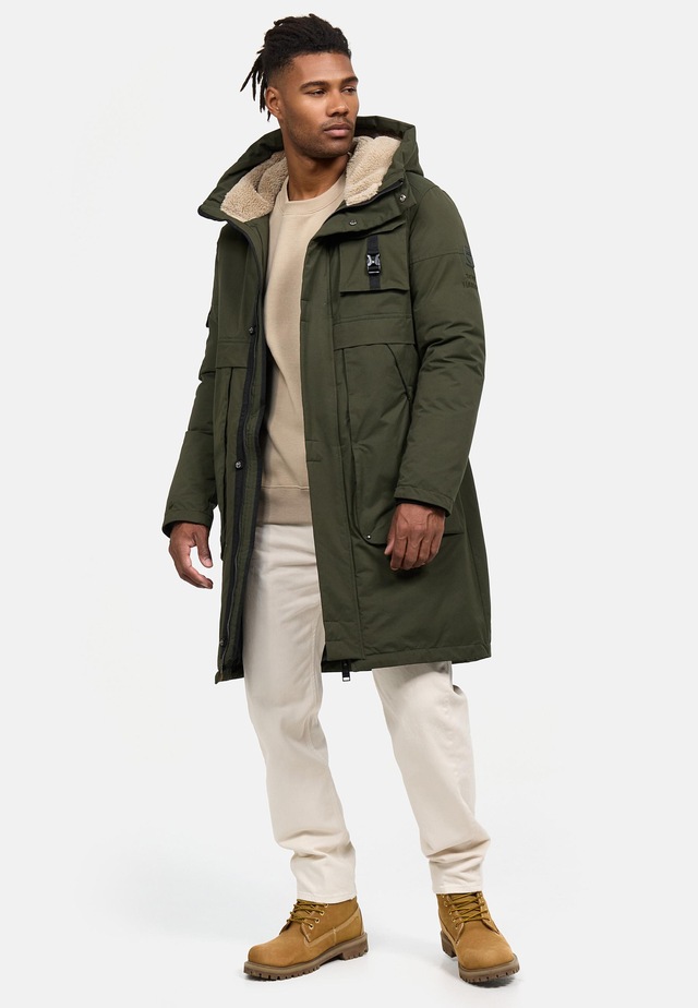 Stone Harbour Wintermantel »Cyriaan XX« Langer Herren Winterparka mit großen Eingrifftaschen
