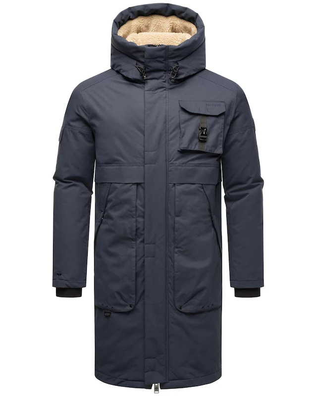 Stone Harbour Wintermantel »Cyriaan XX« Langer Herren Winterparka mit großen Eingrifftaschen