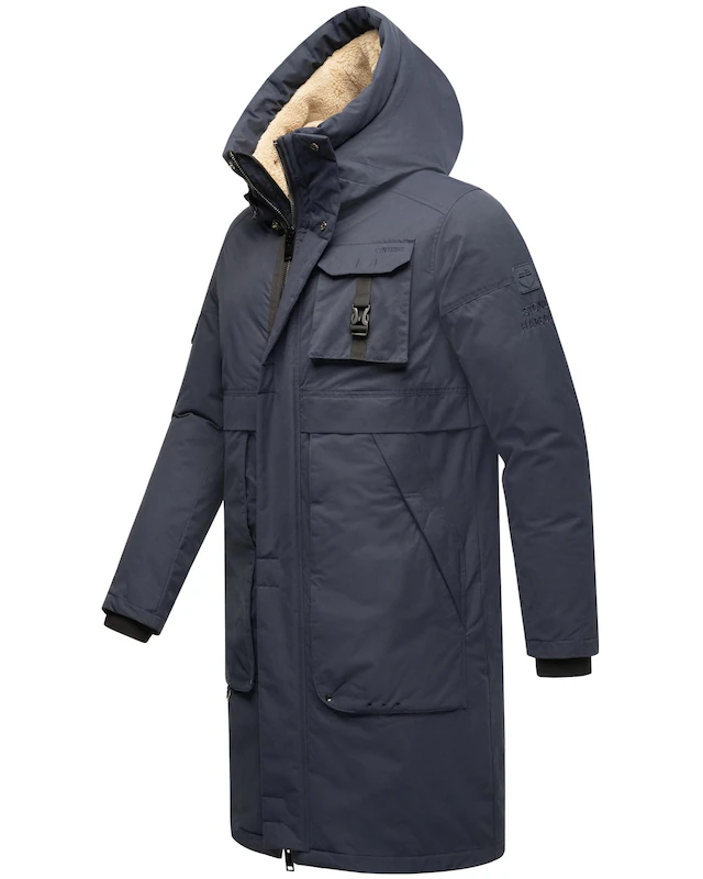 Stone Harbour Wintermantel »Cyriaan XX« Langer Herren Winterparka mit großen Eingrifftaschen