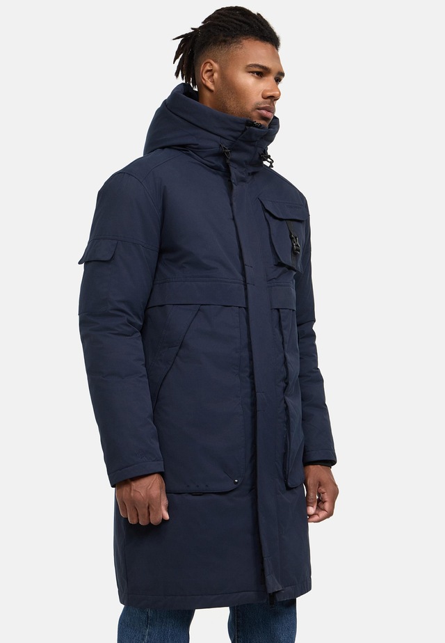 Stone Harbour Wintermantel »Cyriaan XX« Langer Herren Winterparka mit großen Eingrifftaschen