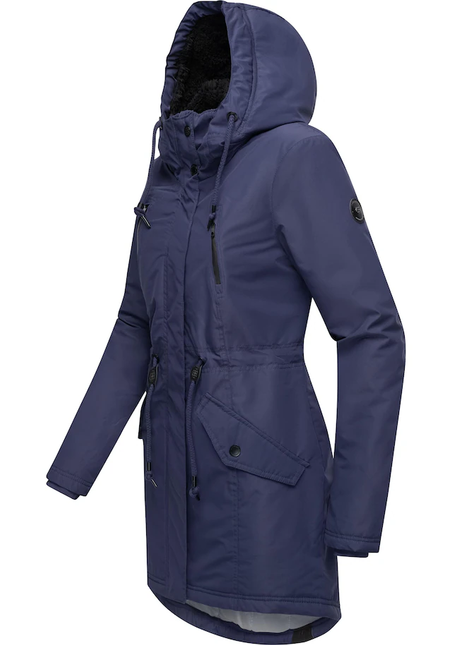 Ragwear Wintermantel »Elsien« wasserdichter Winterparka mit Teddyfell-Futter