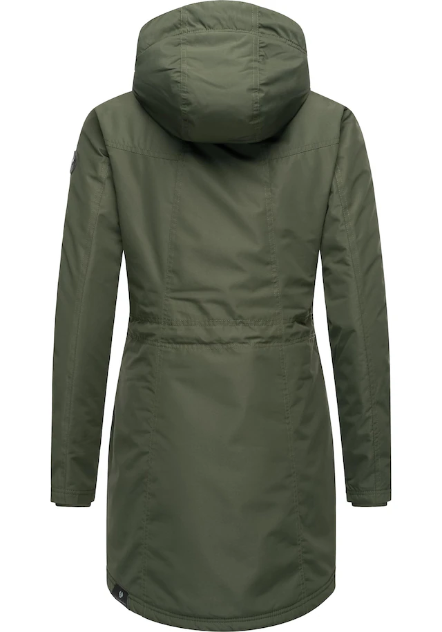Ragwear Wintermantel »Elsien« wasserdichter Winterparka mit Teddyfell-Futter