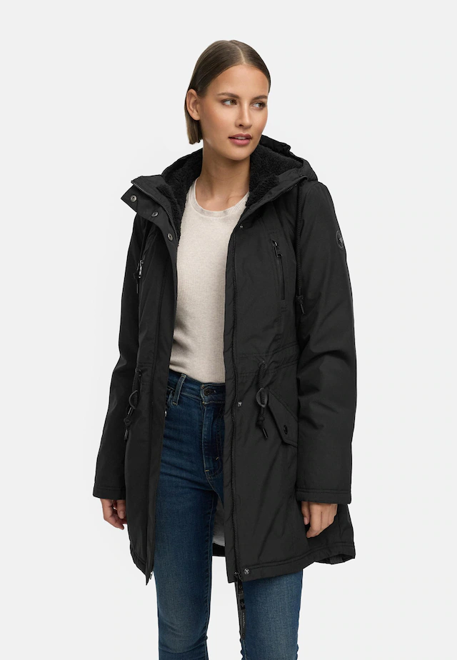 Ragwear Wintermantel »Elsien« wasserdichter Winterparka mit Teddyfell-Futter
