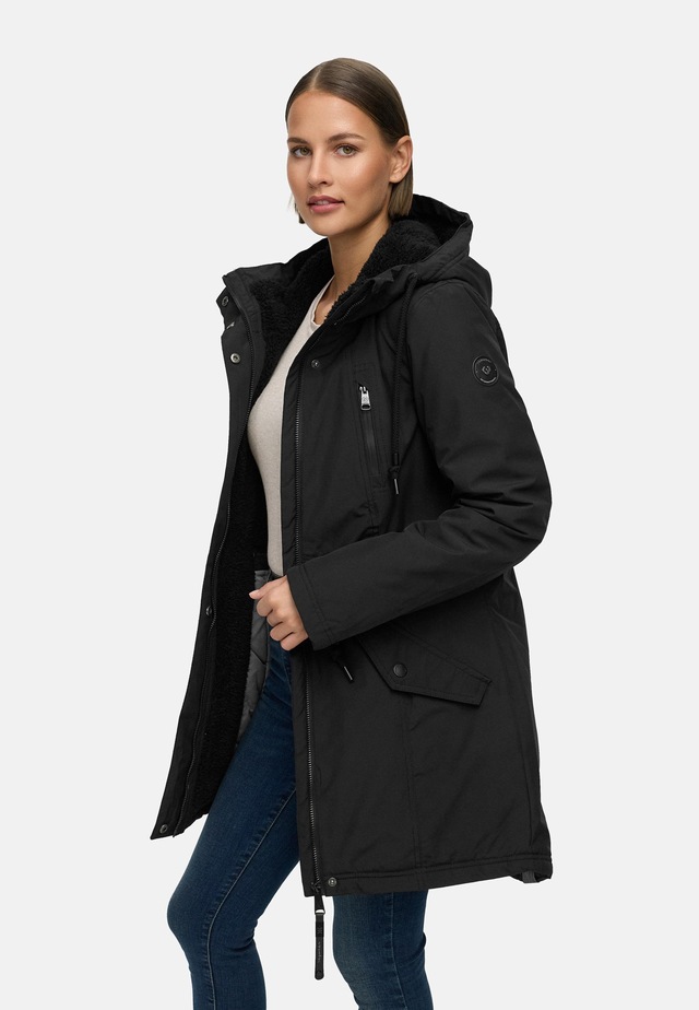 Ragwear Wintermantel »Elsien« wasserdichter Winterparka mit Teddyfell-Futter