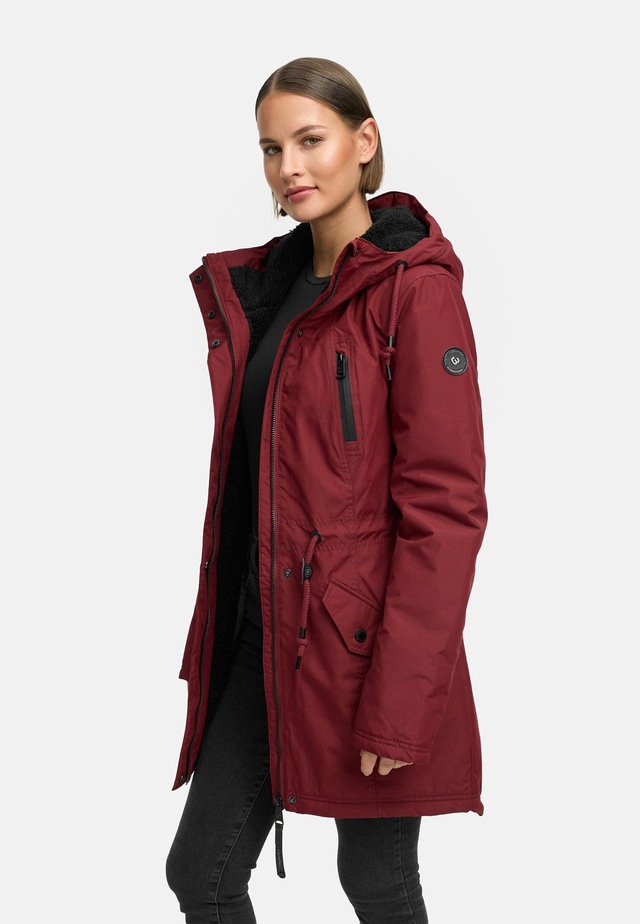 Ragwear Wintermantel »Elsien« wasserdichter Winterparka mit Teddyfell-Futter