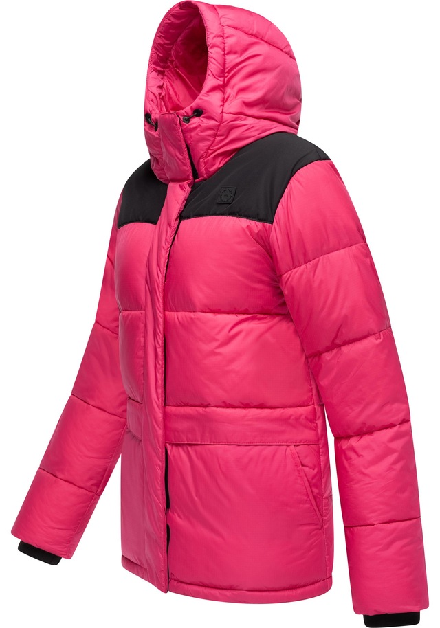 Ragwear Anorak »Wikesh« mit Kapuze stylische Winter Steppjacke mit Colourblocking