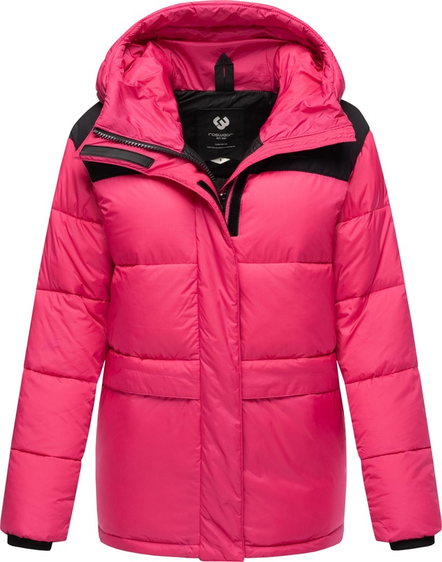Ragwear Anorak »Wikesh« mit Kapuze stylische Winter Steppjacke mit Colourblocking
