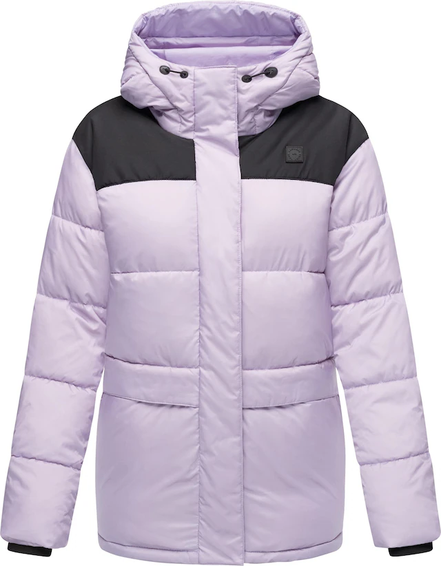 Ragwear Anorak »Wikesh« mit Kapuze stylische Winter Steppjacke mit Colourblocking