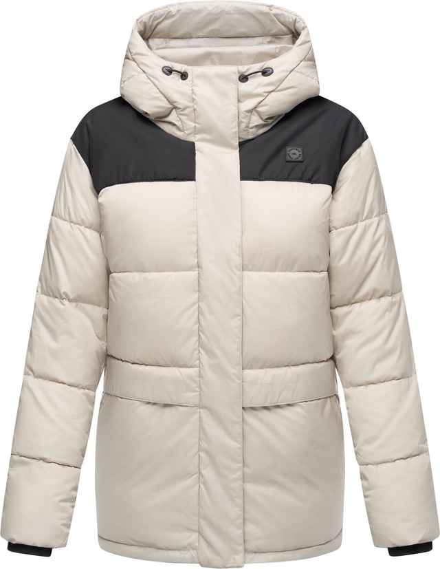 Ragwear Anorak »Wikesh« mit Kapuze stylische Winter Steppjacke mit Colourblocking