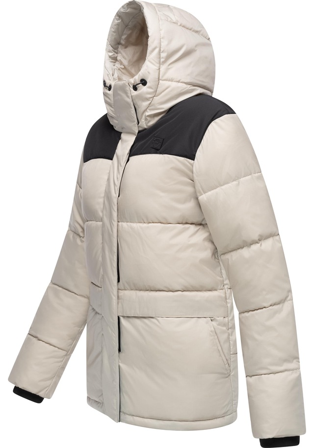 Ragwear Anorak »Wikesh« mit Kapuze stylische Winter Steppjacke mit Colourblocking