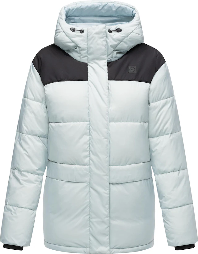 Ragwear Anorak »Wikesh« mit Kapuze stylische Winter Steppjacke mit Colourblocking